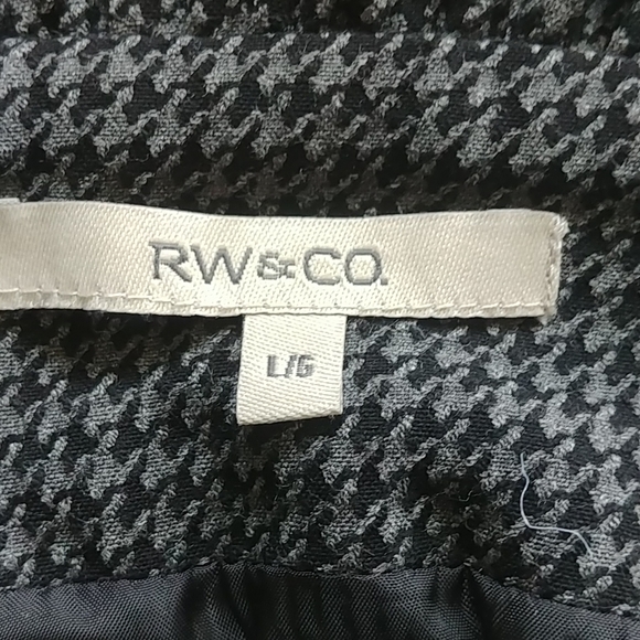 👗REITMANS HOUNDSTOOTH SKIRT SIZE LARGE - Picture 2 of 7
